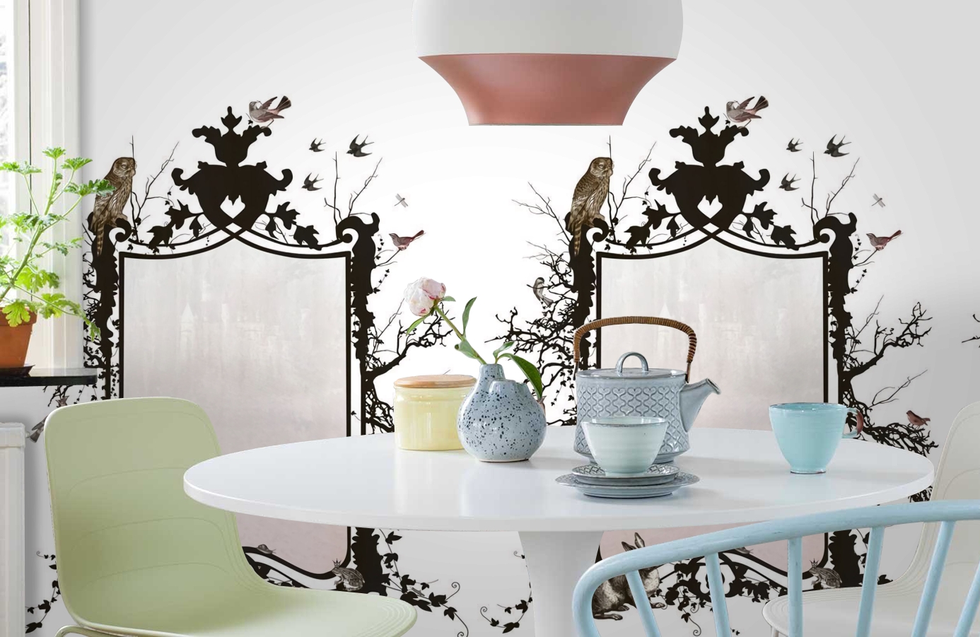 Обои P010201-4 фото в интерьере кухни