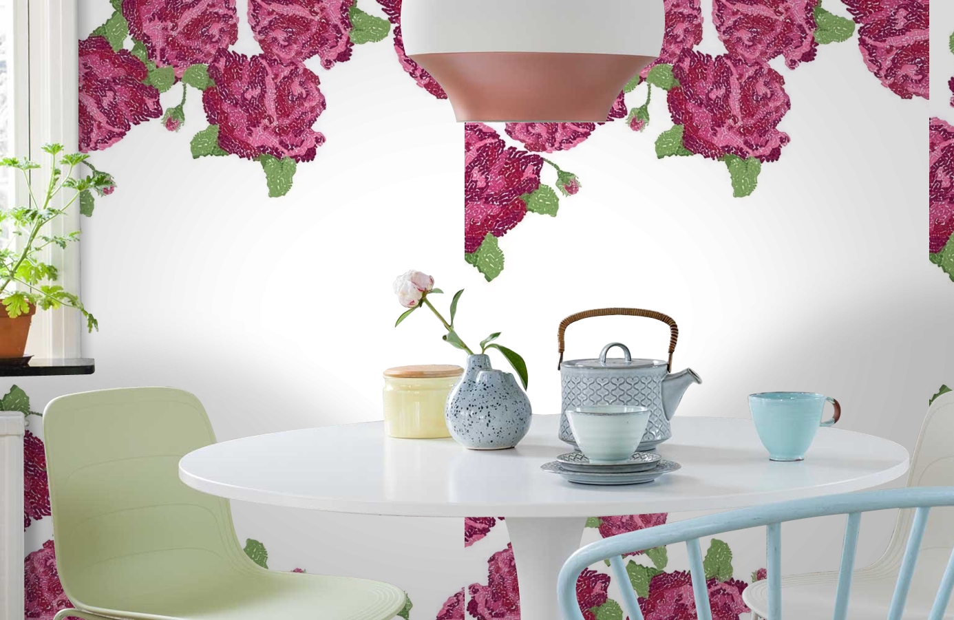 Обои P010302-4 фото в интерьере кухни