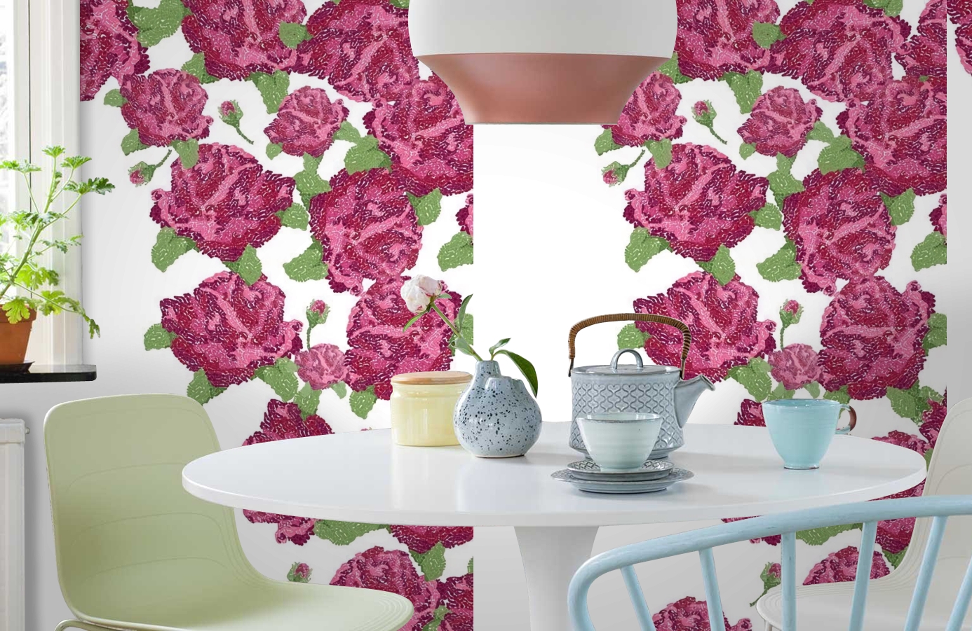 Обои P010303-4 фото в интерьере кухни