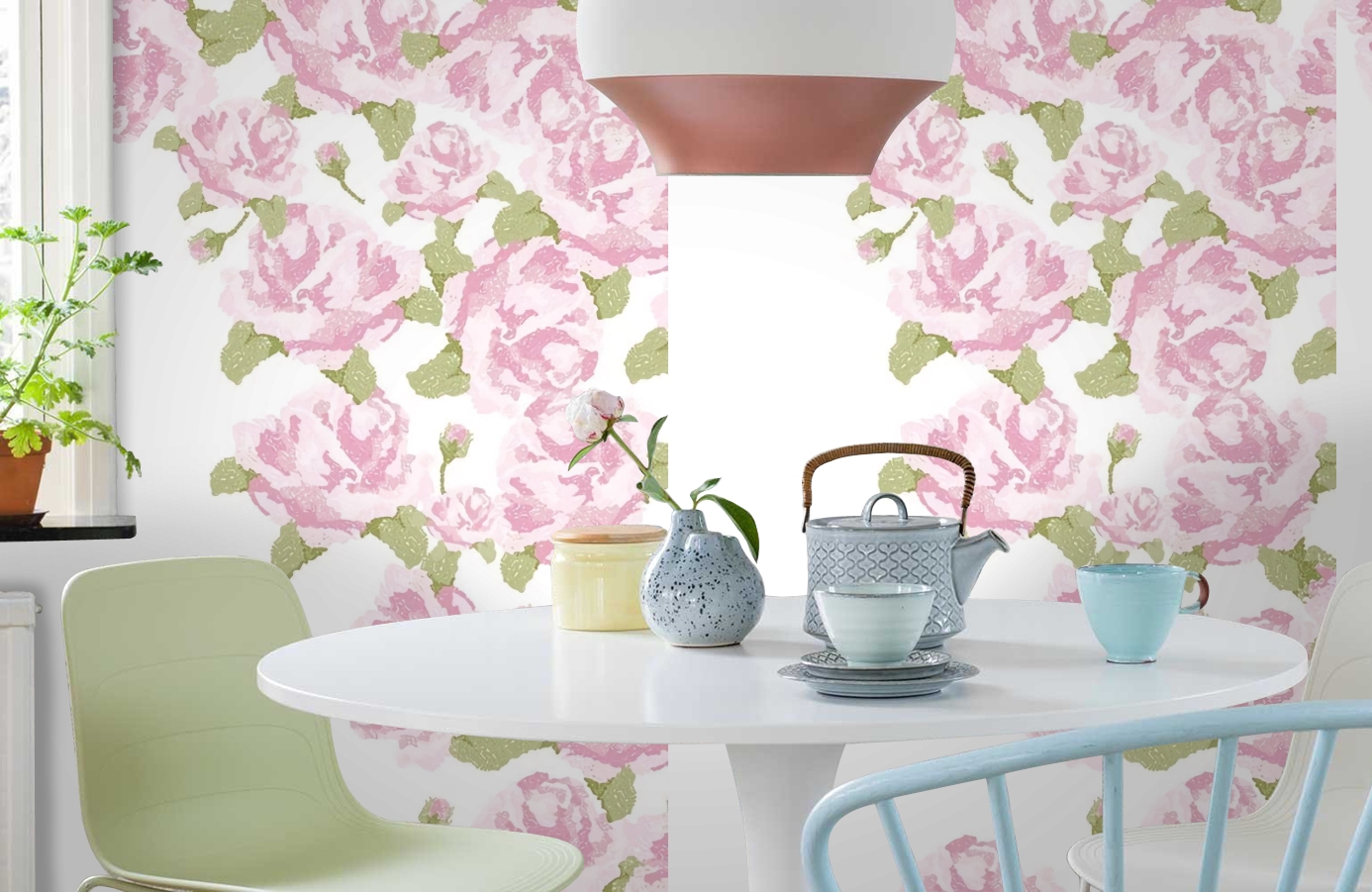 Обои P010306-4 фото в интерьере кухни