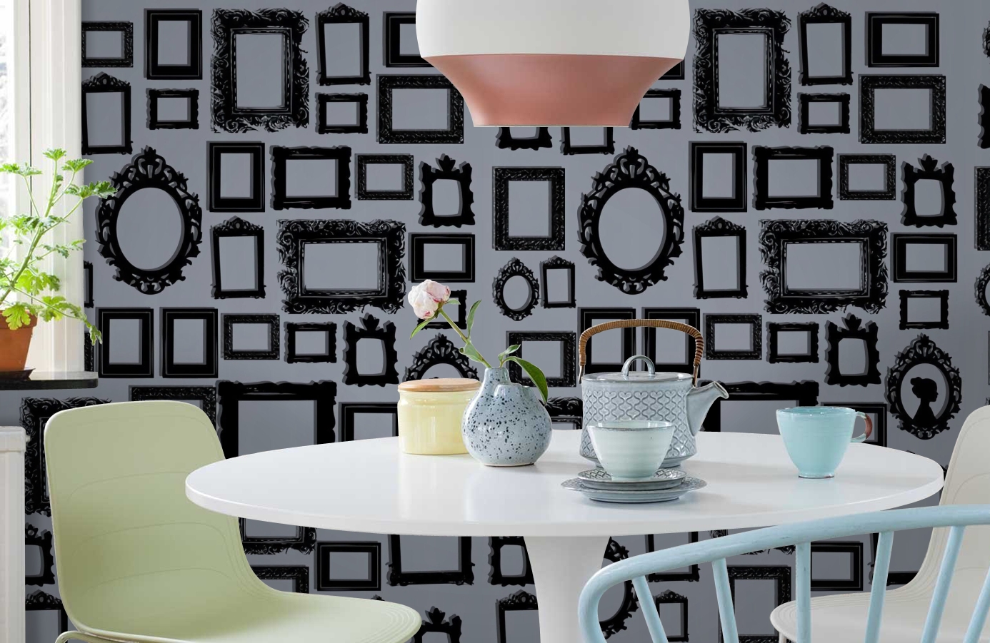 Обои P010602-4 фото в интерьере кухни