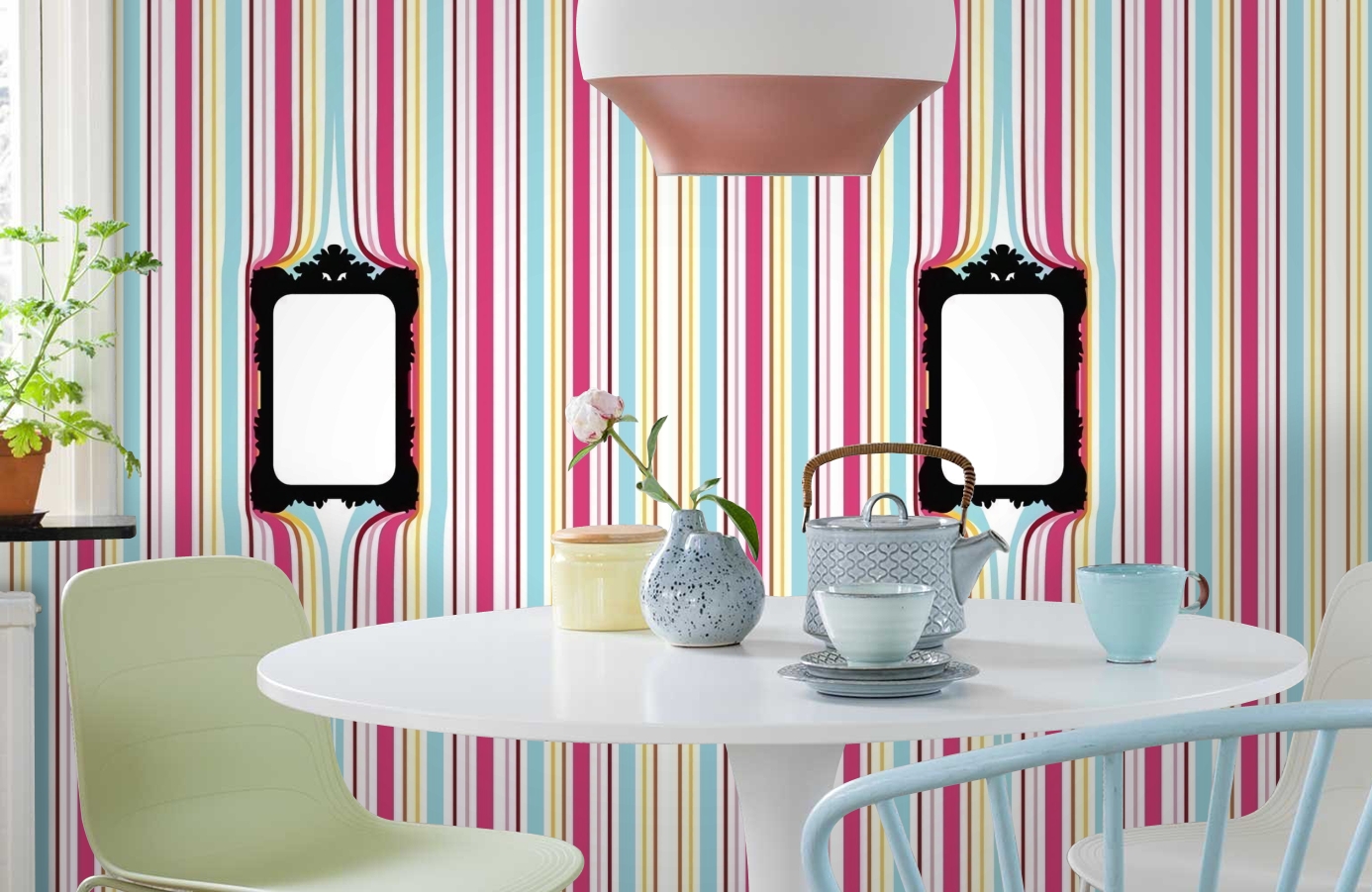 Обои P010801-4 фото в интерьере кухни