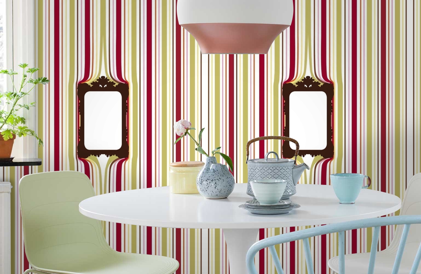 Обои P010803-4 фото в интерьере кухни