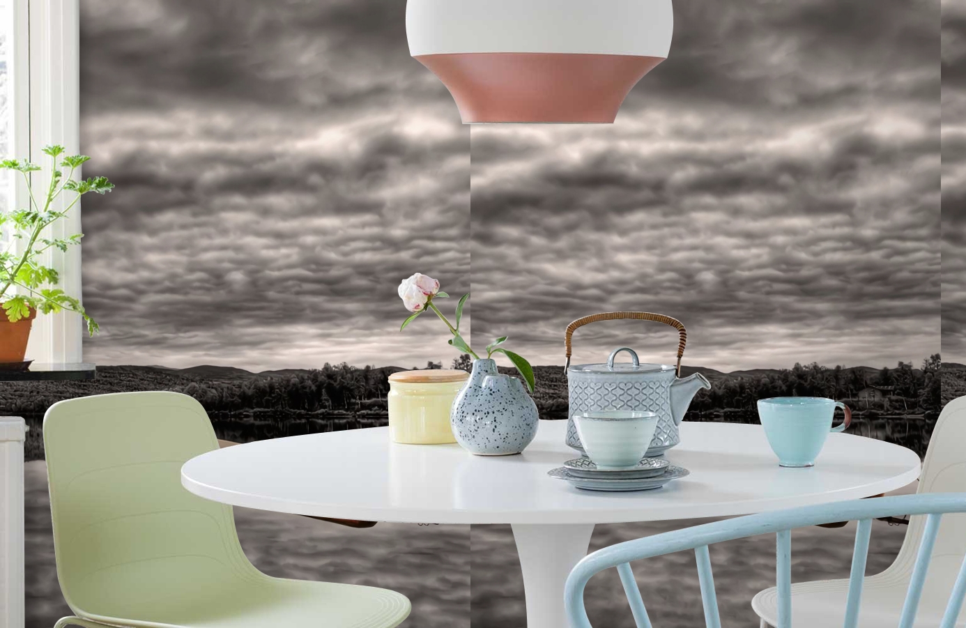 Обои P020201-4 фото в интерьере кухни