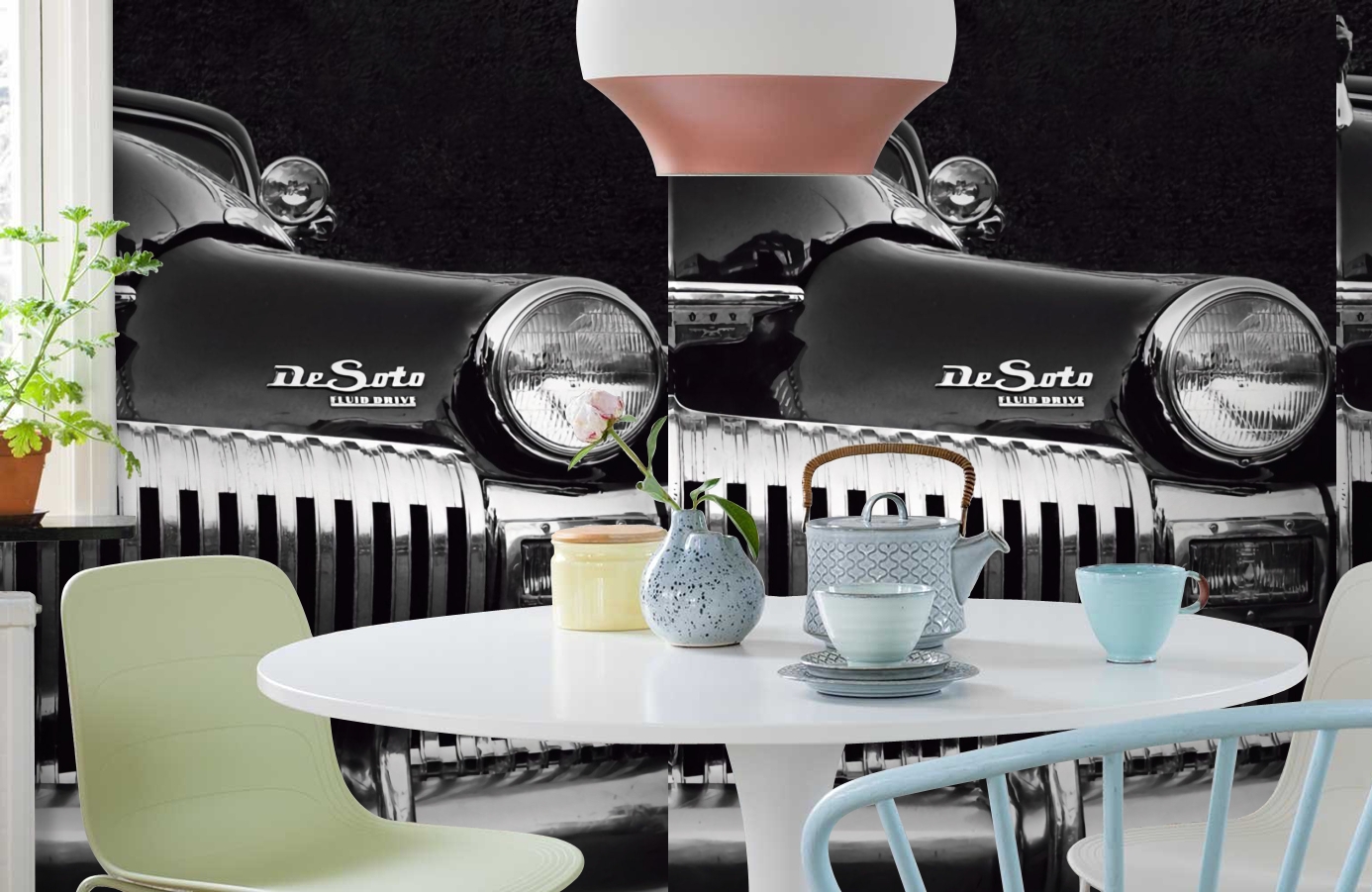 Обои P020801-4 фото в интерьере кухни