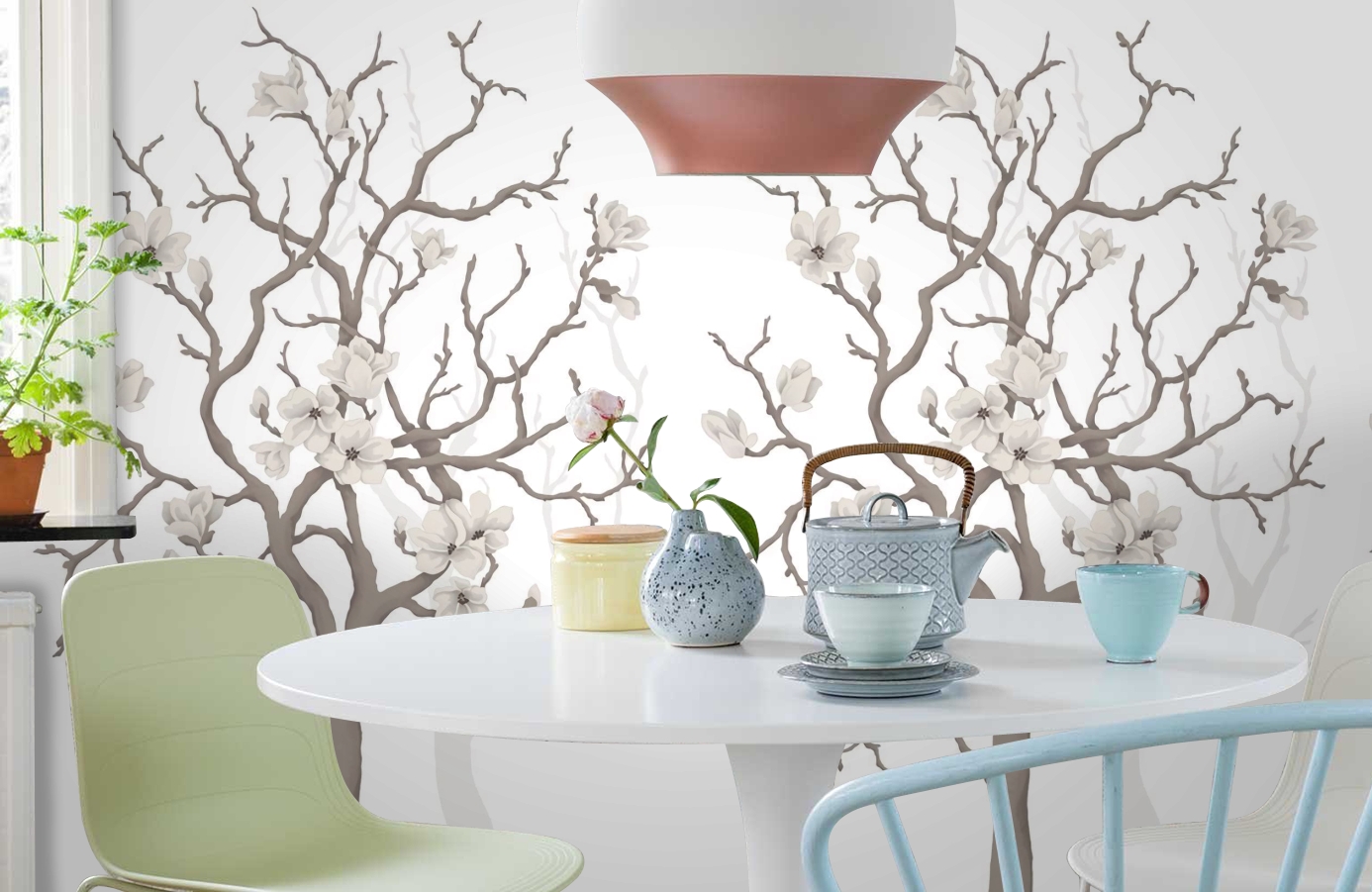 Обои P030403-4 фото в интерьере кухни