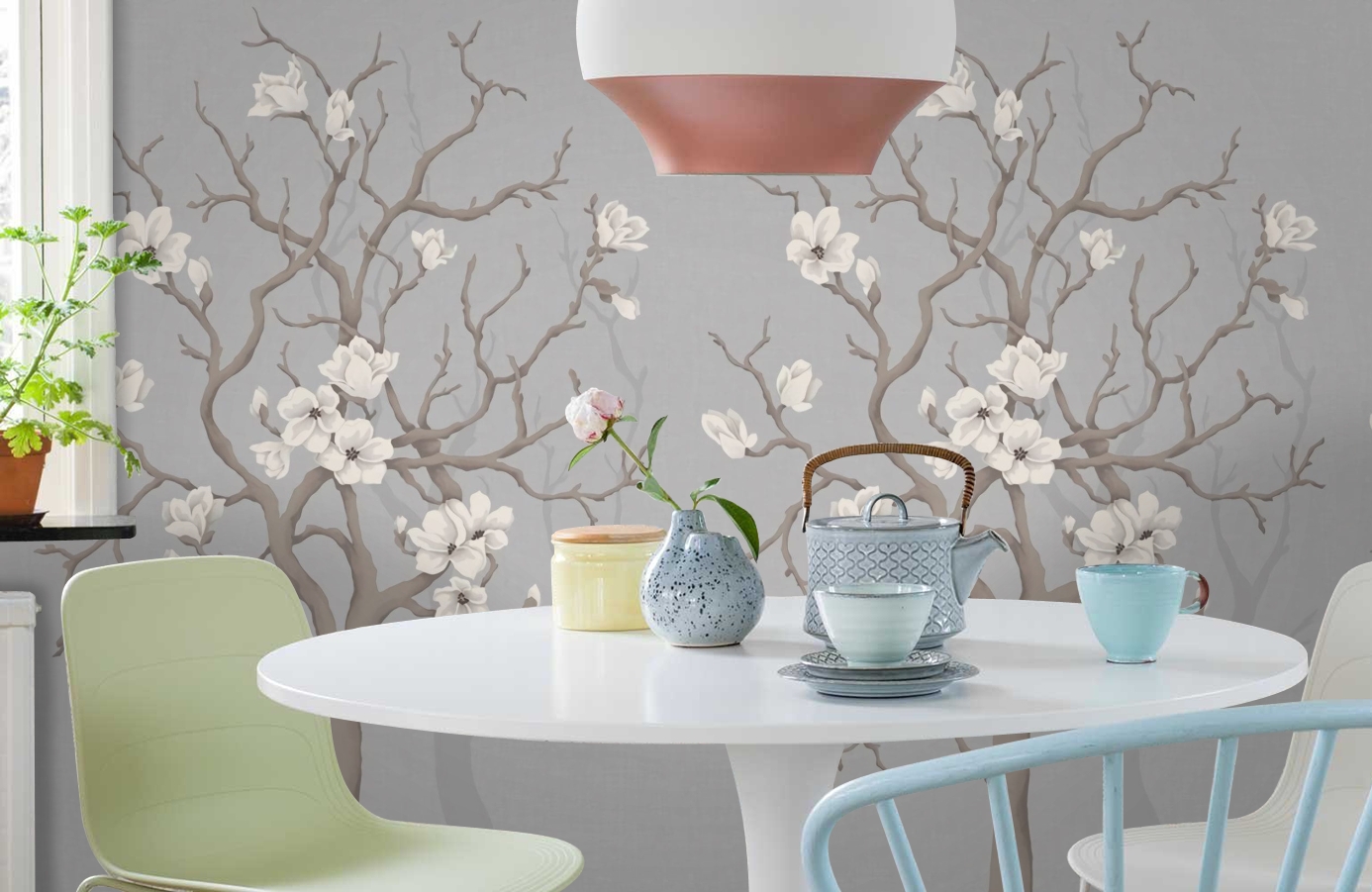 Обои P030404-4 фото в интерьере кухни