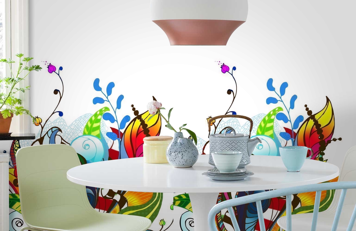 Обои P031303-4 фото в интерьере кухни