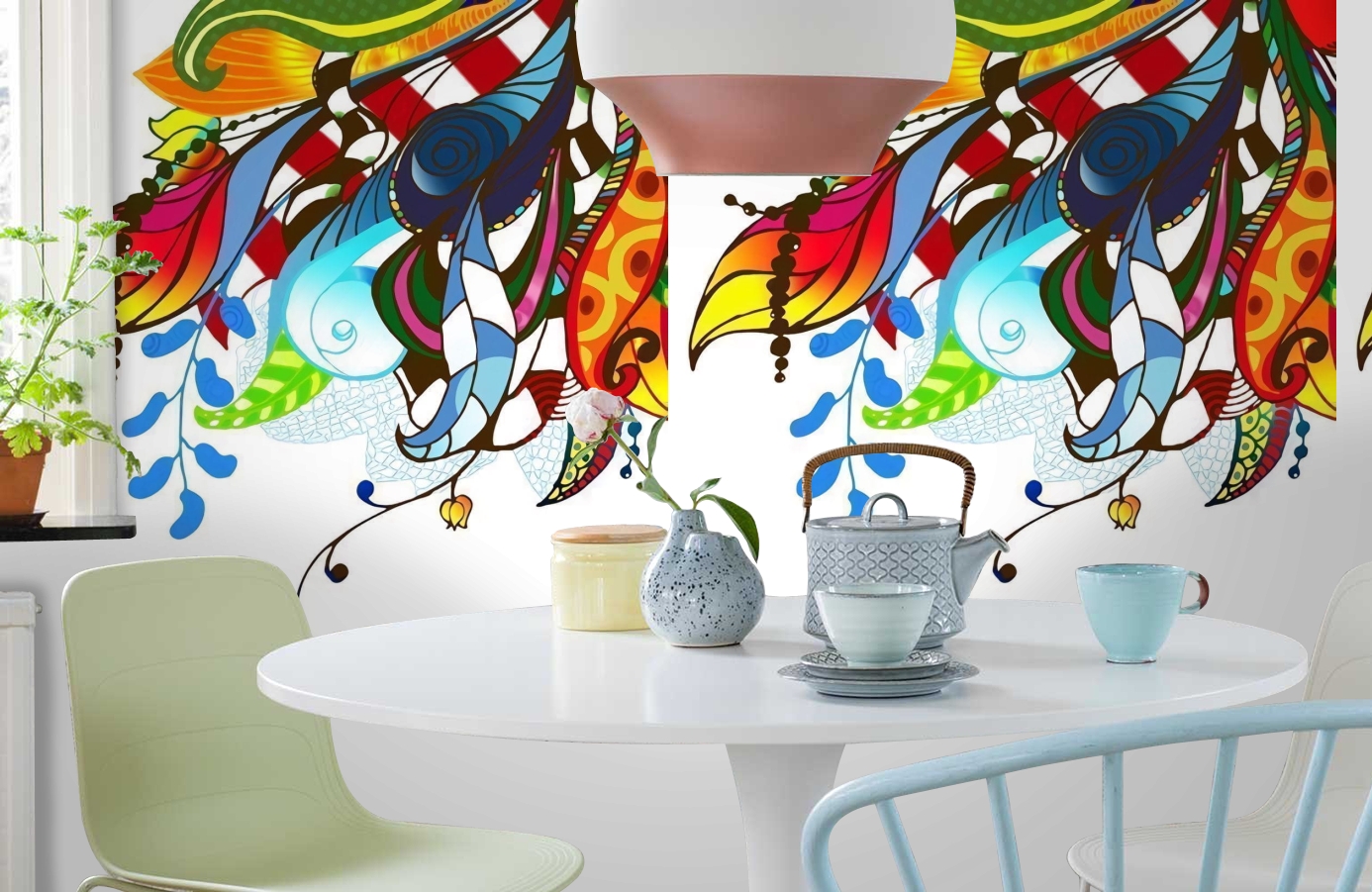 Обои P031304-4 фото в интерьере кухни