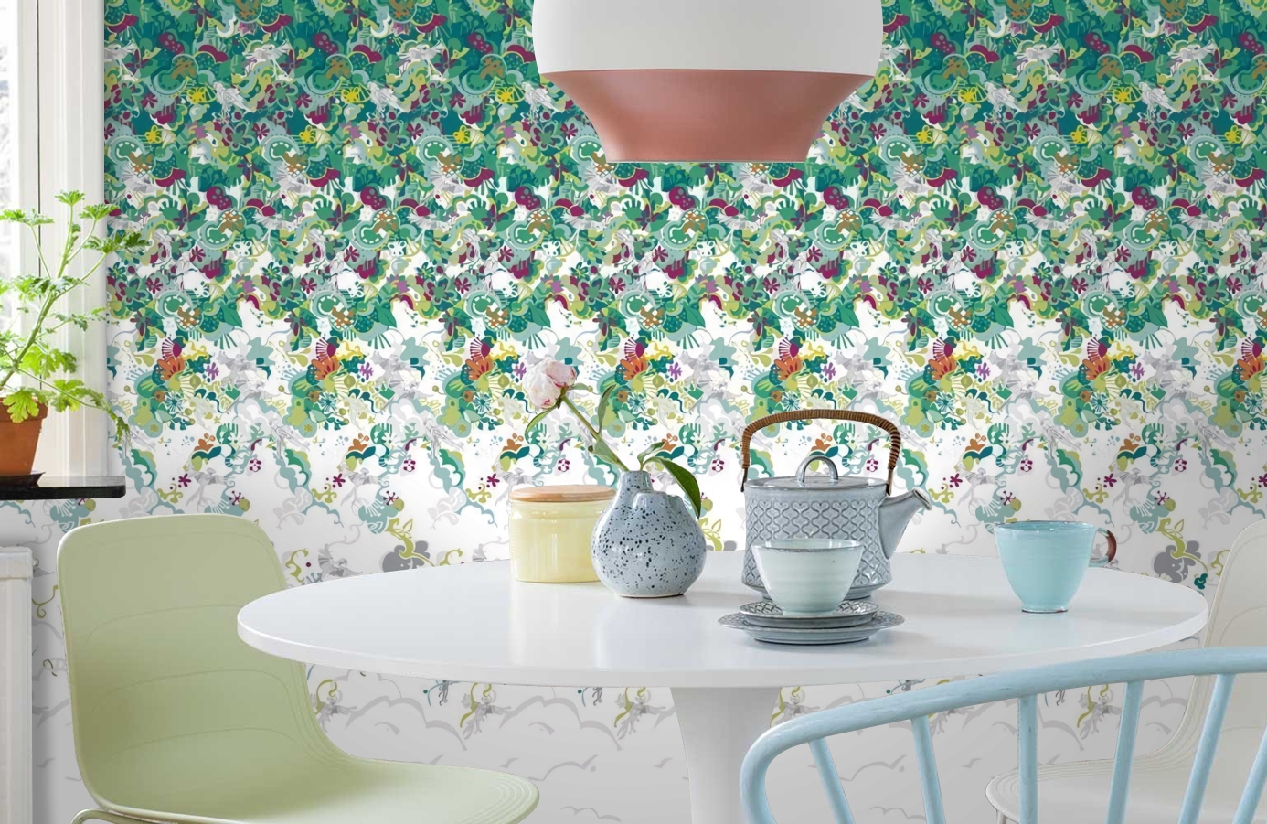 Обои P032301-4 фото в интерьере кухни