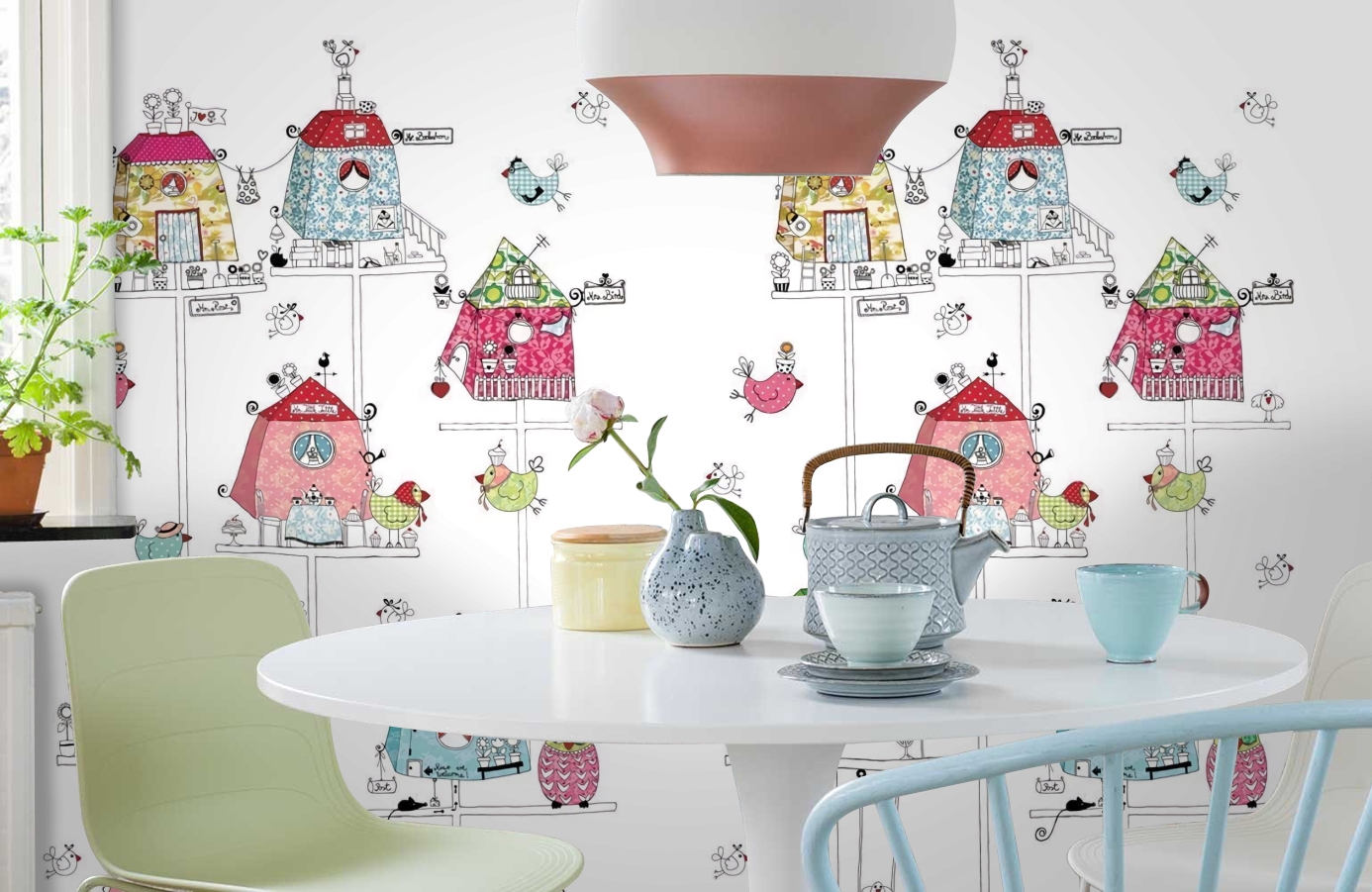 Обои P120301-4 фото в интерьере кухни