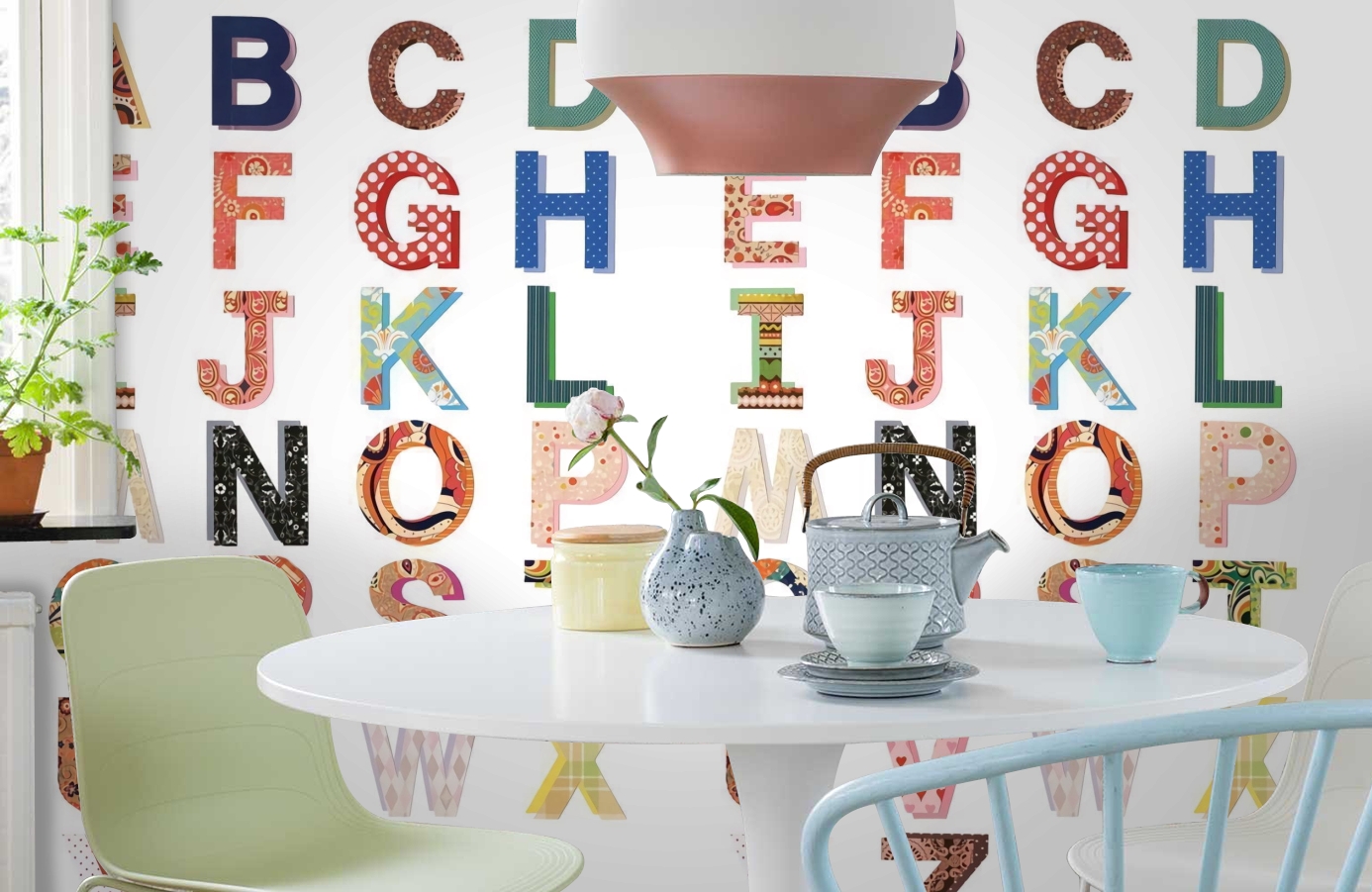 Обои P121804-4 фото в интерьере кухни