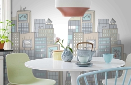 Обои P122102-4 фото в интерьере кухни превью