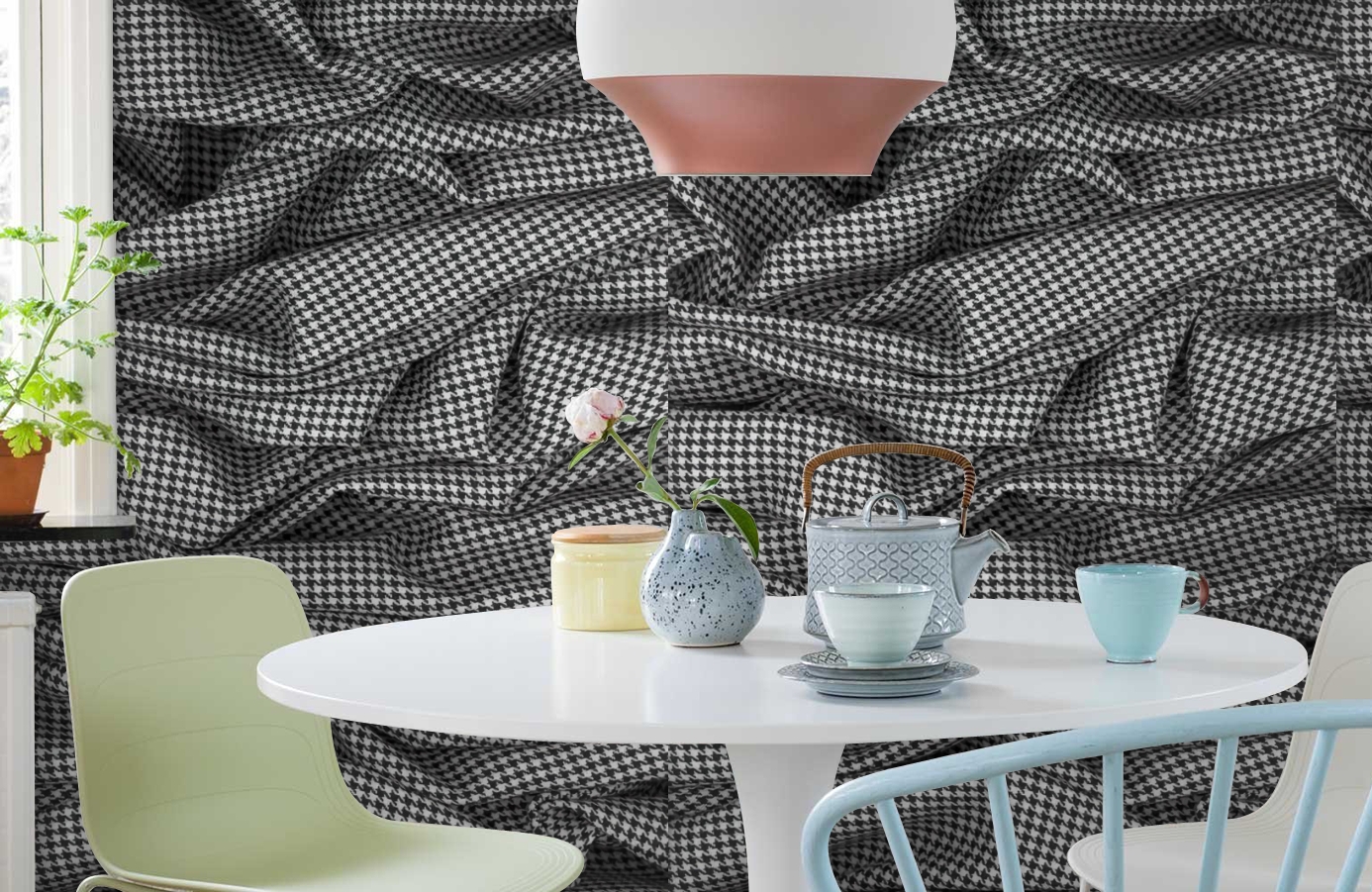 Обои P140103-4 фото в интерьере кухни Обои P140103-4 фото в интерьере кухни