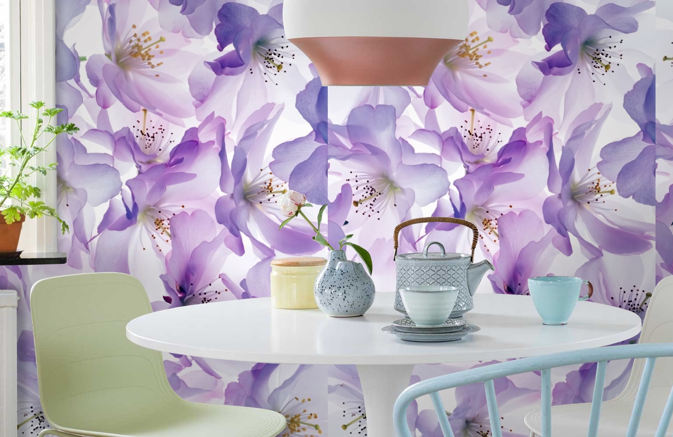 Обои P140501-4 фото в интерьере кухни Обои P140501-4 фото в интерьере кухни