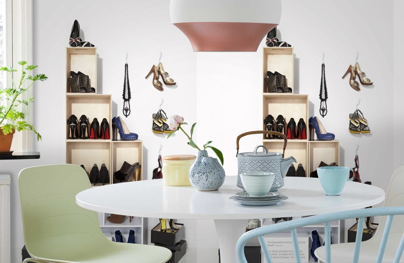 Обои P141401-4 фото в интерьере кухни