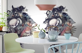 Обои P150601-4 фото в интерьере кухни превью