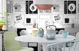 Обои P182201-4 фото в интерьере кухни превью