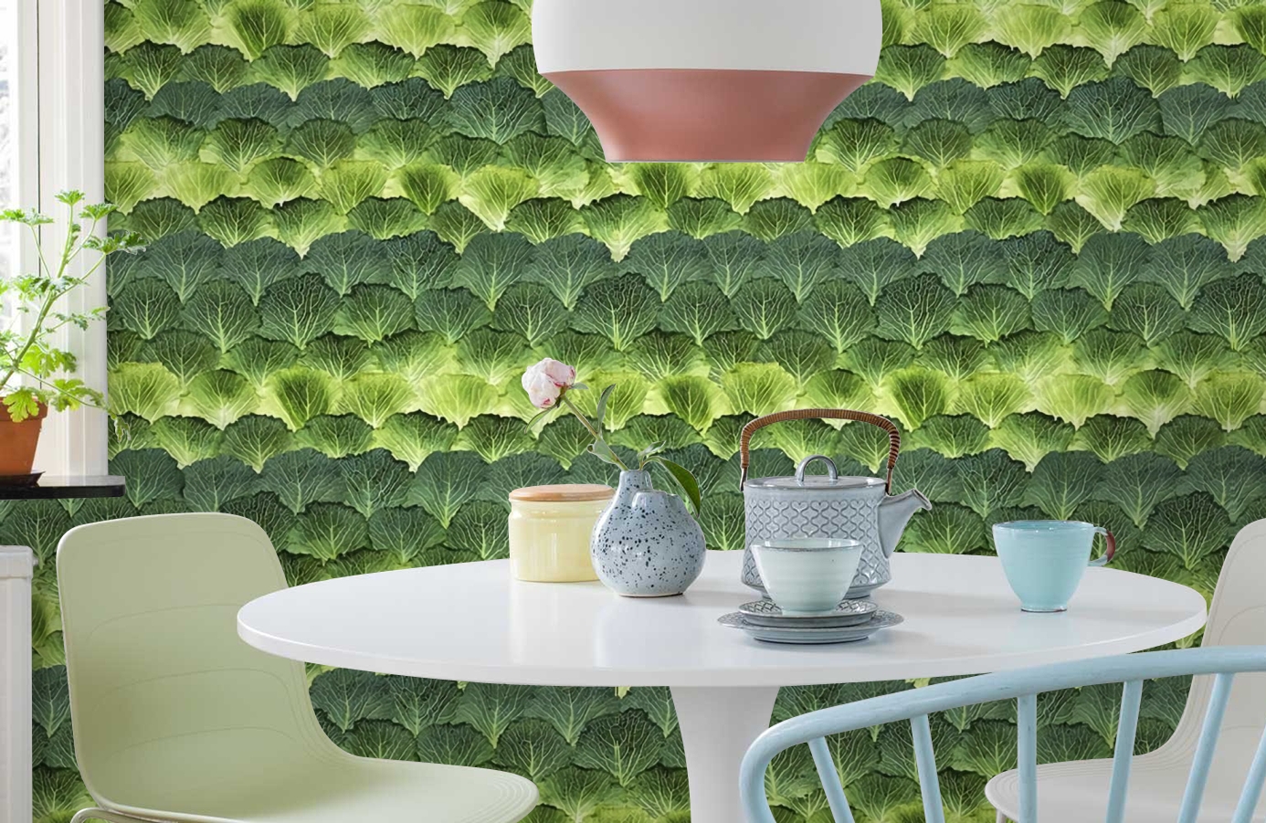 Обои P193001-4 фото в интерьере кухни