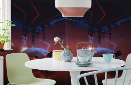 Обои 1480 lev5 804 фото в интерьере кухни превью