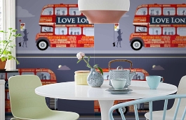 Обои 1485-1 lev5 804 фото в интерьере кухни превью