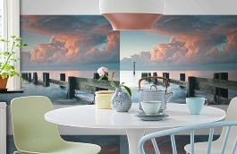 Обои 1547 lev6 804 фото в интерьере кухни превью