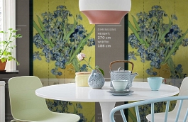 Обои 30545 фото в интерьере кухни превью