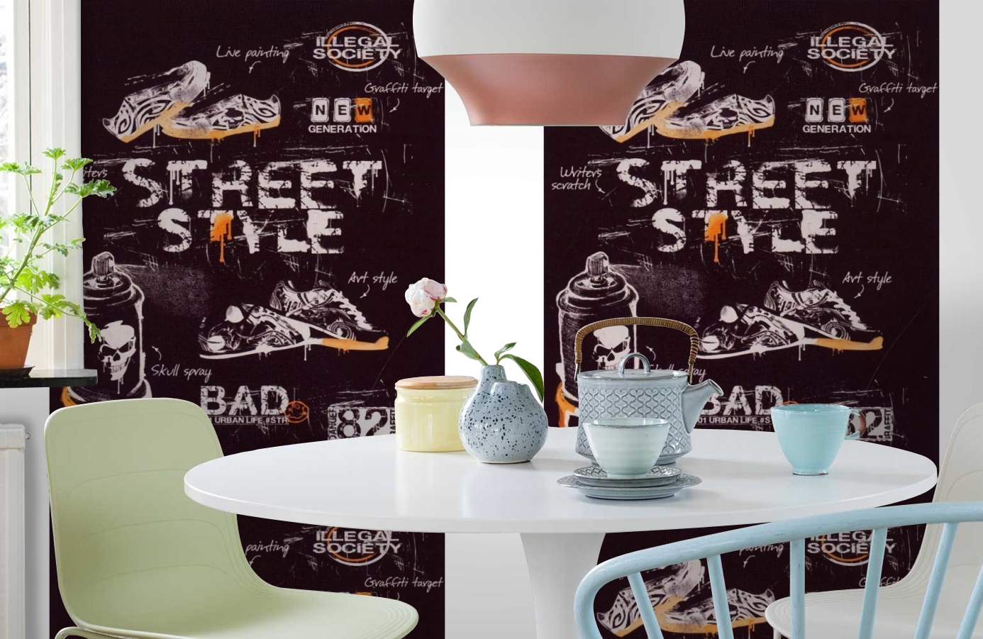 Обои SL 4 804 1650 260*186 фото в интерьере кухни