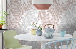 Обои 100822 фото в интерьере кухни превью