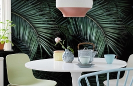 Обои 100990 фото в интерьере кухни превью