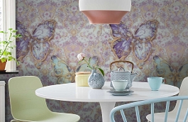 Обои BM26117 фото в интерьере кухни превью