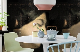 Обои 2222 фото в интерьере кухни превью