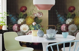 Обои 2235 фото в интерьере кухни превью