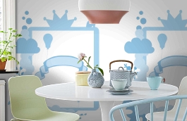 Обои P121902-5 фото в интерьере кухни превью