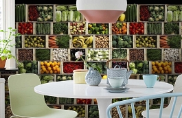 Обои P192901-5 фото в интерьере кухни превью