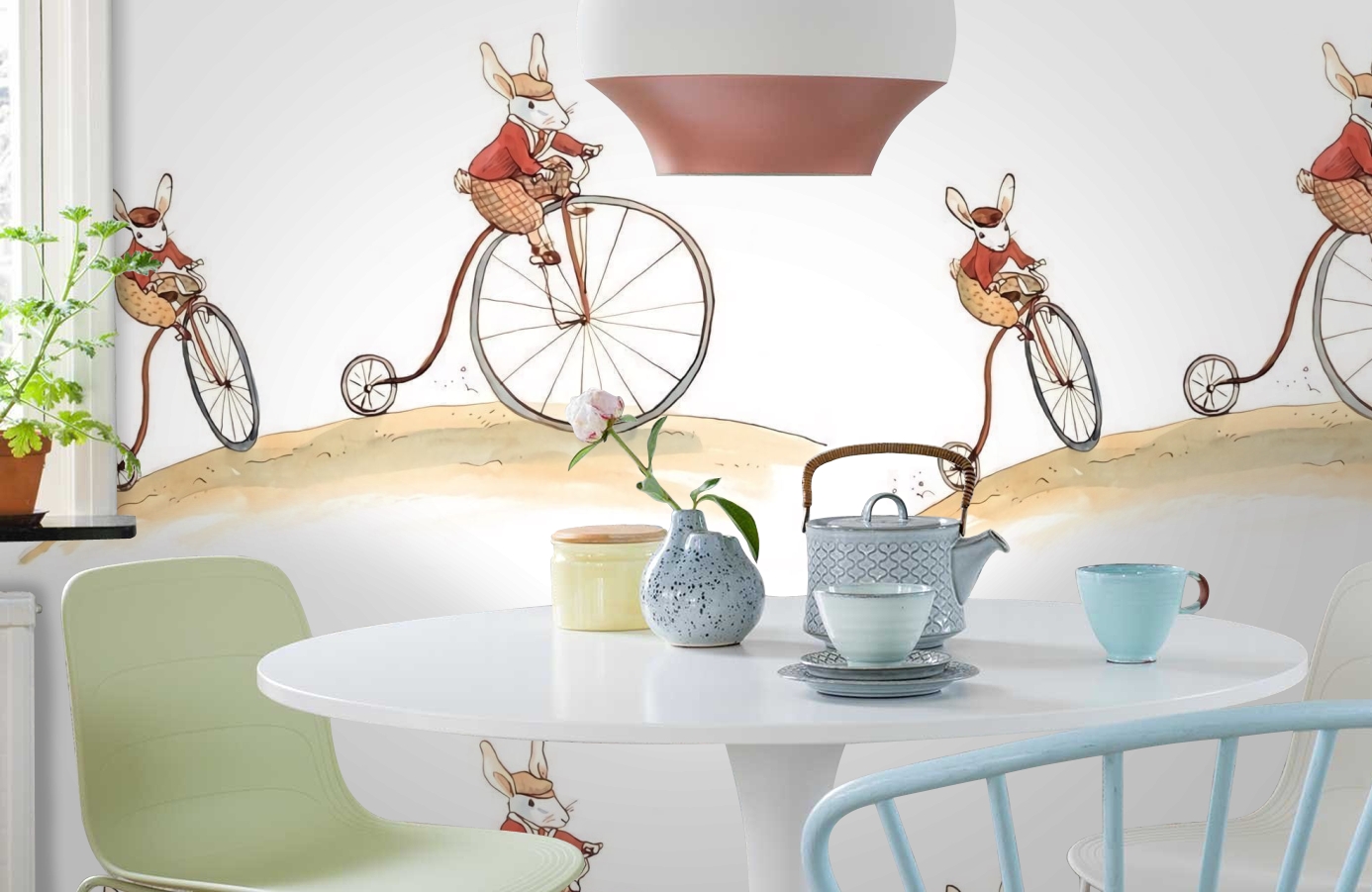 Обои 1233030 фото в интерьере кухни