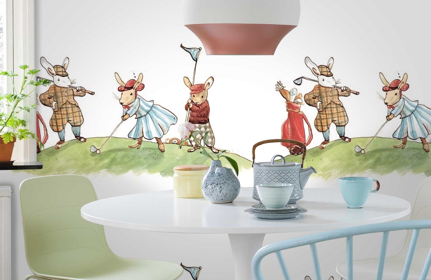 Обои 1233040 фото в интерьере кухни