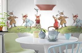 Обои 1233040 фото в интерьере кухни превью