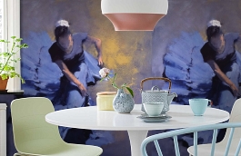 Обои 1432 lev5 805 фото в интерьере кухни превью