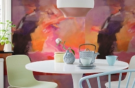 Обои 1433 lev5 605 фото в интерьере кухни превью