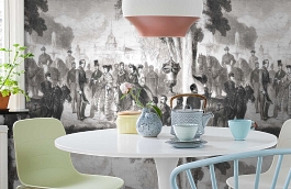 Обои 1495 ev5 205 фото в интерьере кухни превью