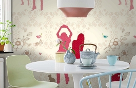 Обои 664072 фото в интерьере кухни превью