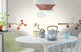 Обои 674073 фото в интерьере кухни превью