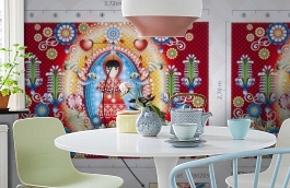 Обои 1280205 фото в интерьере кухни превью