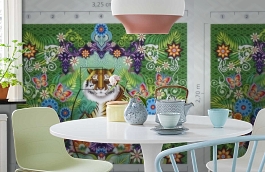 Обои 1280209 фото в интерьере кухни превью