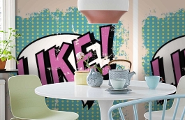 Обои MD903008 фото в интерьере кухни превью