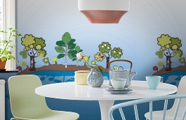 Обои DM204-1 фото в интерьере кухни превью