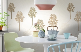 Обои DM214-2 фото в интерьере кухни превью