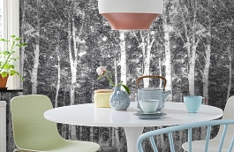 Обои DM216-4 фото в интерьере кухни превью