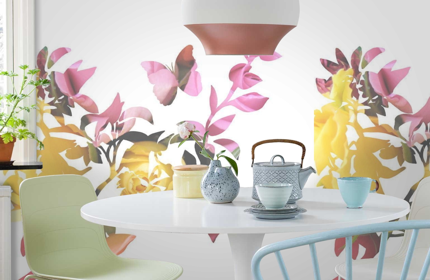 Обои P010501-6 фото в интерьере кухни